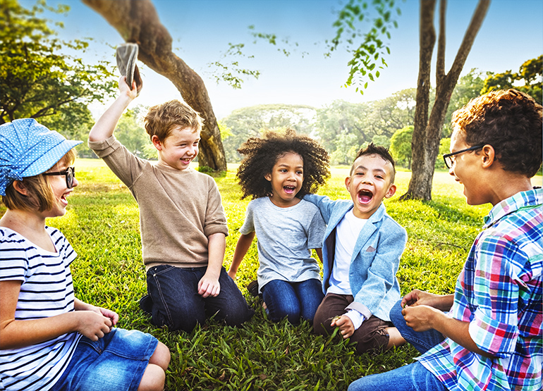 photo of kids at a park