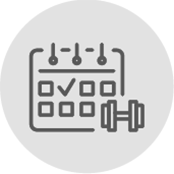 calendar and weight icon