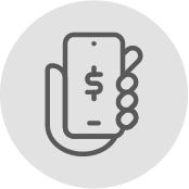 hand with phone icon